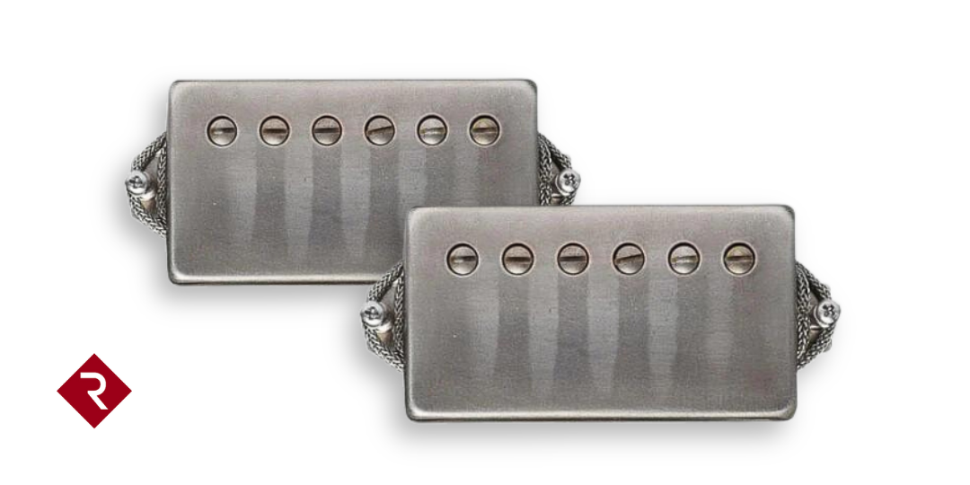Lollar Low Wind Imperial Humbucker Set 4 Conductor Aged Nickel with Re