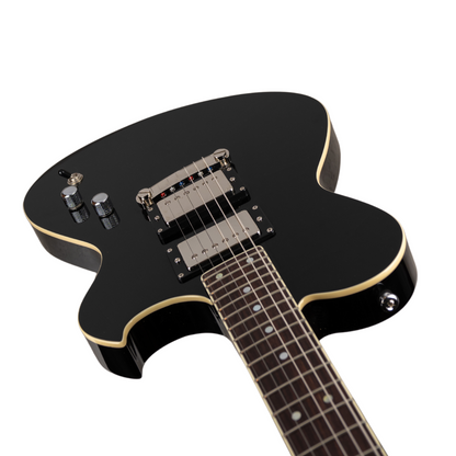 NEWMAN HONEYCOMB SENIOR HH GUITAR-X NERO DAYTONA - 031124