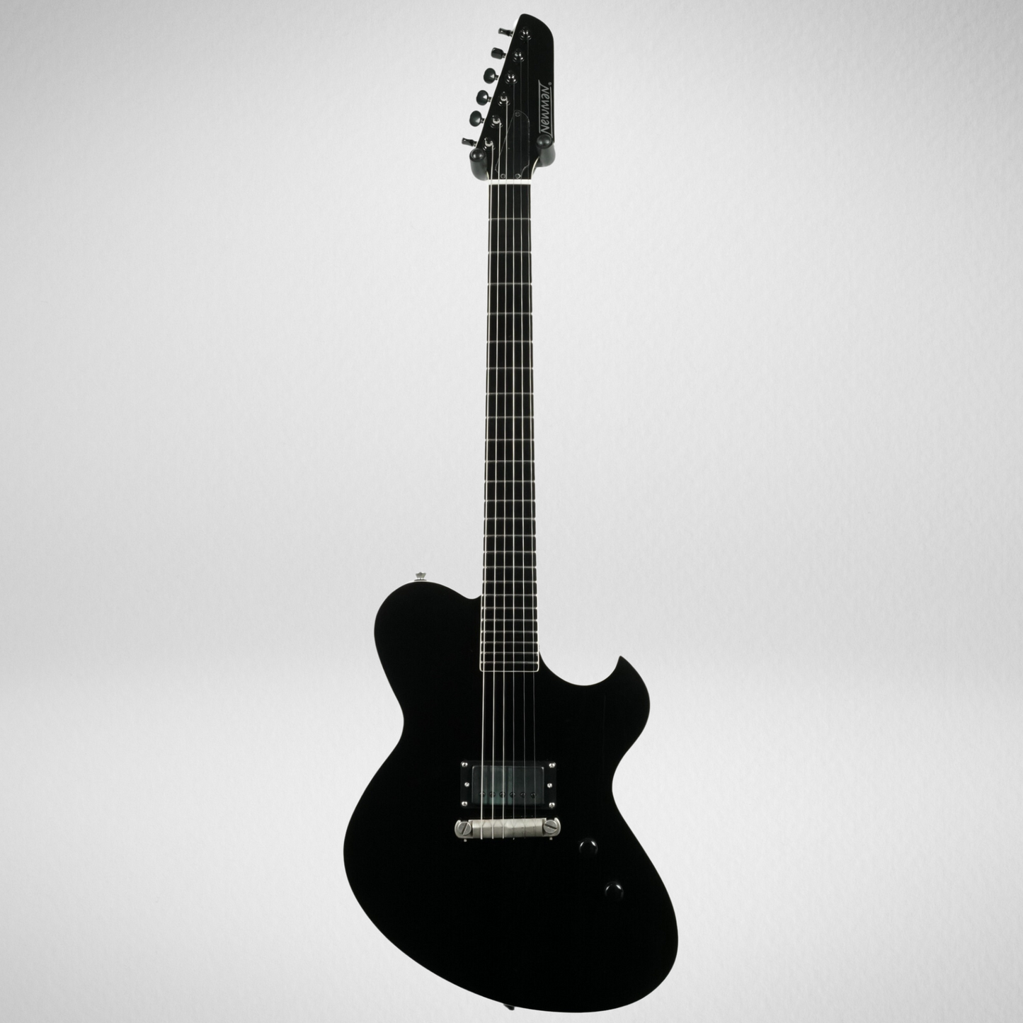 NEWMAN HONEYCOMB JUNIOR BLACKOUT GUITAR-X BLACK - 050124