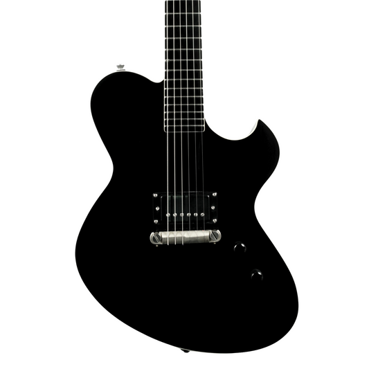 NEWMAN HONEYCOMB JUNIOR BLACKOUT GUITAR-X BLACK  - 031024