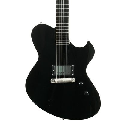 NEWMAN HONEYCOMB JUNIOR BLACKOUT GUITAR-X BLACK  - 041024