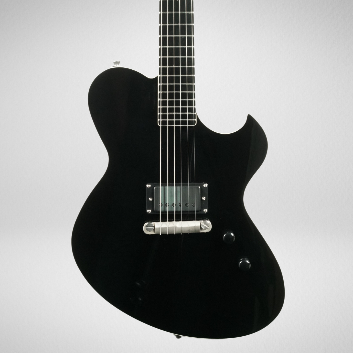 NEWMAN HONEYCOMB JUNIOR BLACKOUT GUITAR-X BLACK - 041024