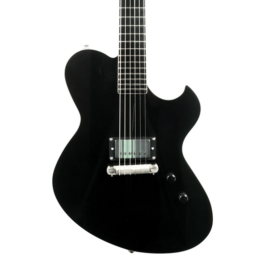 NEWMAN HONEYCOMB JUNIOR BLACKOUT GUITAR-X BLACK  - 061024