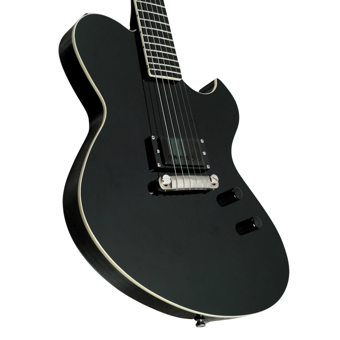 NEWMAN HONEYCOMB JUNIOR BLACKOUT GUITAR-X BLACK  - 041024