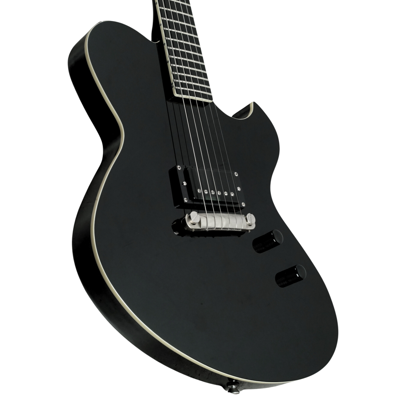 NEWMAN HONEYCOMB JUNIOR BLACKOUT GUITAR-X BLACK  - 071024