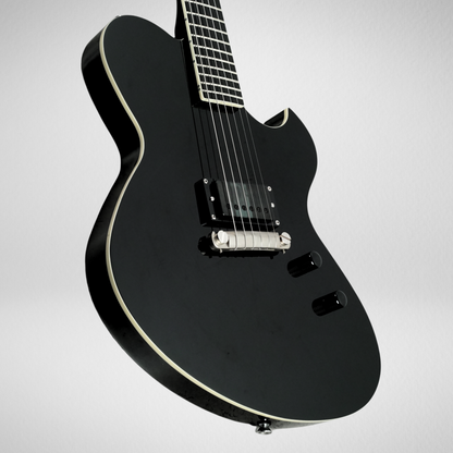 NEWMAN HONEYCOMB JUNIOR BLACKOUT GUITAR-X BLACK - 050124