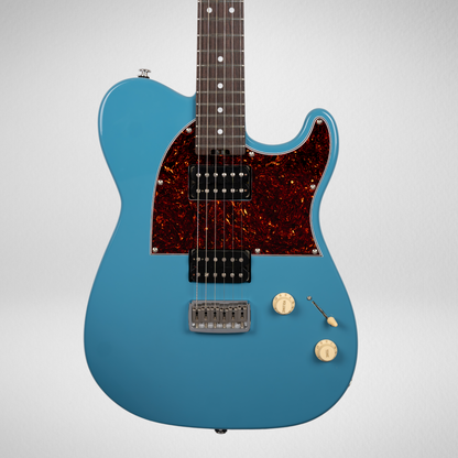 ASTRA STANDARD HH GUITAR-X PICKUP SWAPPING - ETNA BLUE #S0002