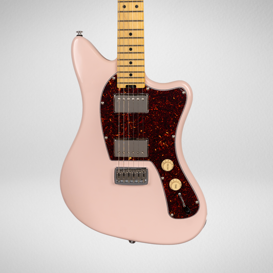 CROSSFIRE STANDARD HH GUITAR-X PICKUP SWAPPING - SHELL PINK #S0012